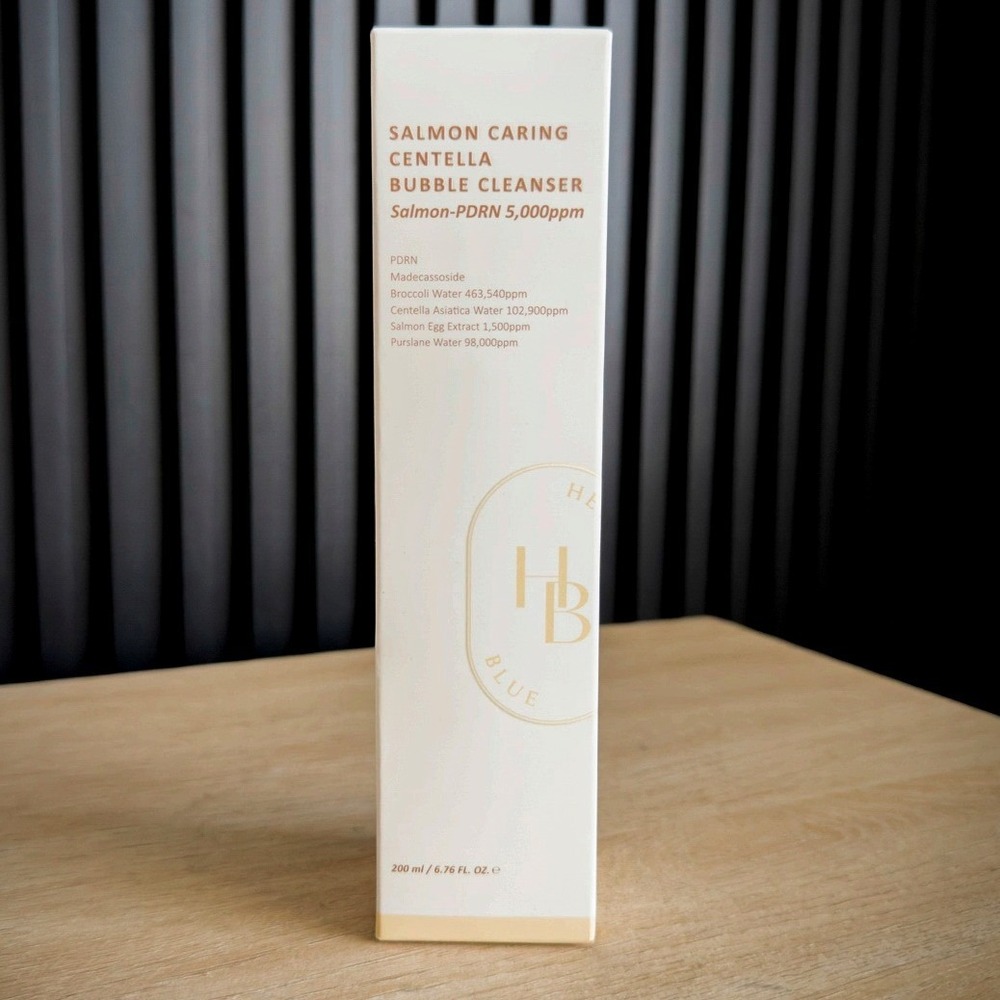 Herb Blue Salmon Caring Centella Bubble Cleanser 200ml Salmon-PDRN K-Beauty